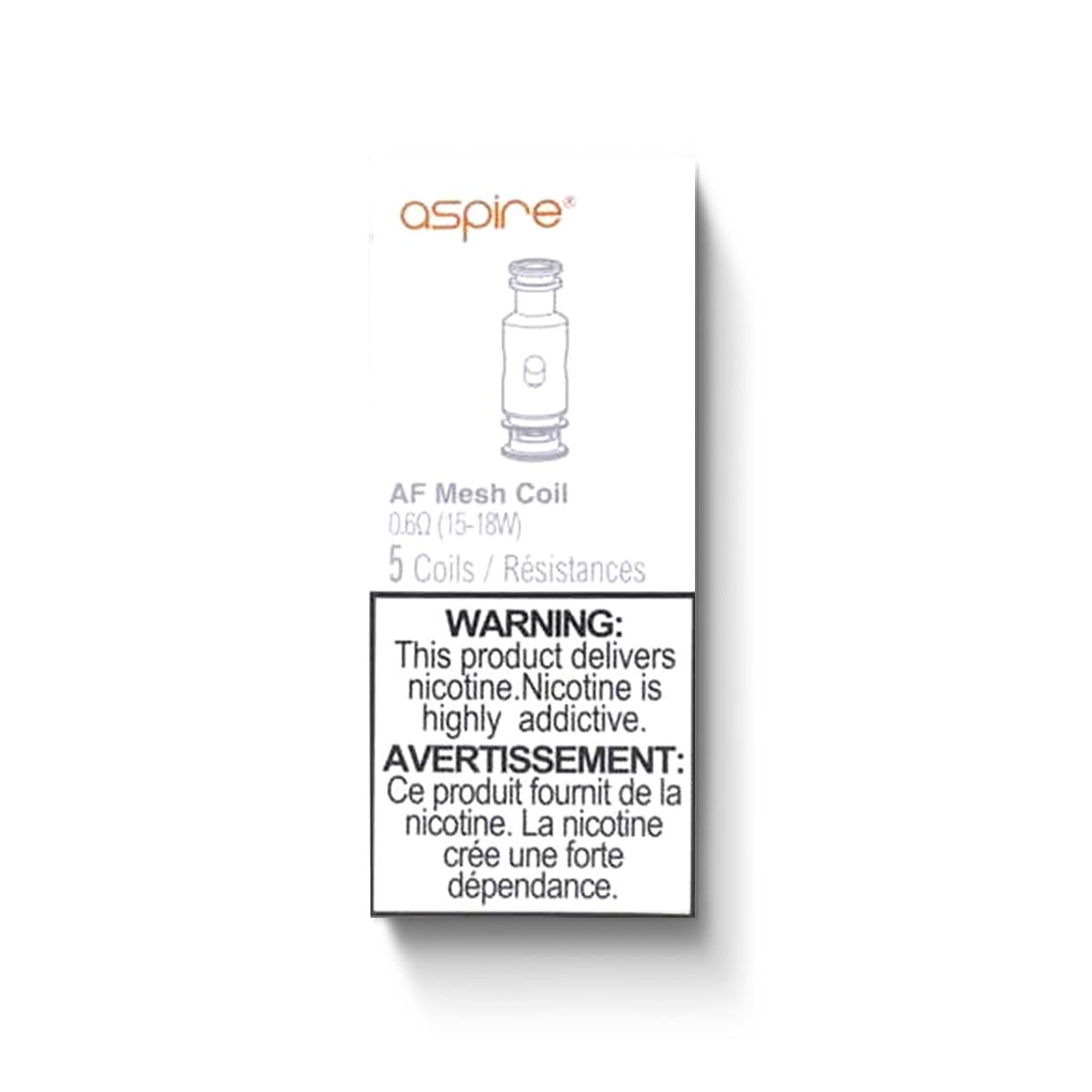 BOBINE DE REMPLACEMENT DE MAILLE ASPIRE AF (PAQUET DE 5)