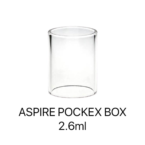 VERRE DE REMPLACEMENT BOITE ASPIRE POCKEX 2.6ML
