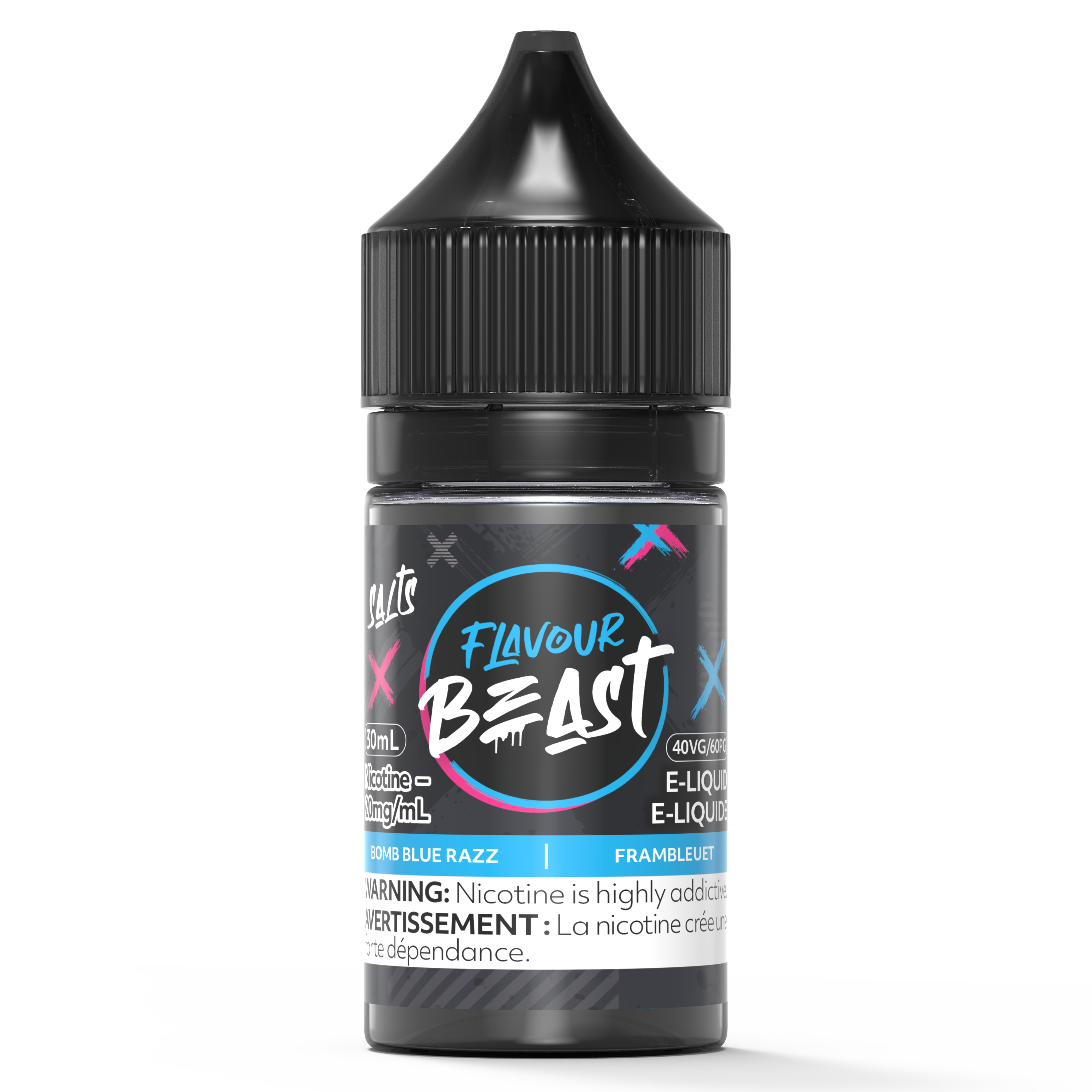 BOMB BLUE RAZZ - FLAVOUR BEAST SALT 30ML