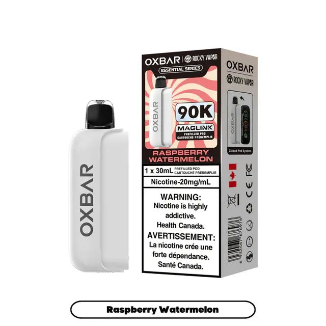 Rocky Vapor Oxbar Maglink Essential Series - Raspberry Watermelon 90k {Prefilled Pods} (Without Battery)