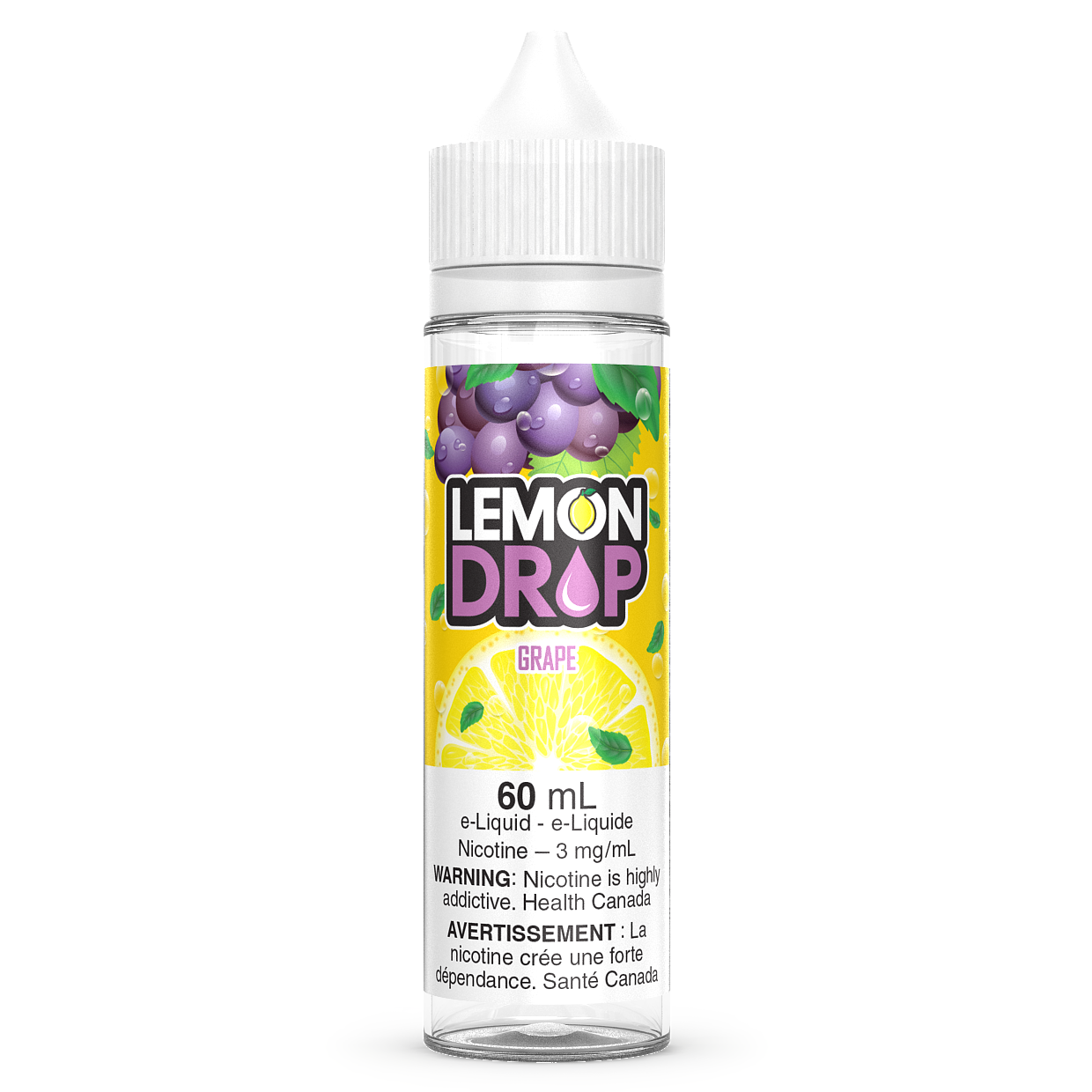 GRAPE - LEMON DROP 60ML FREEBASE