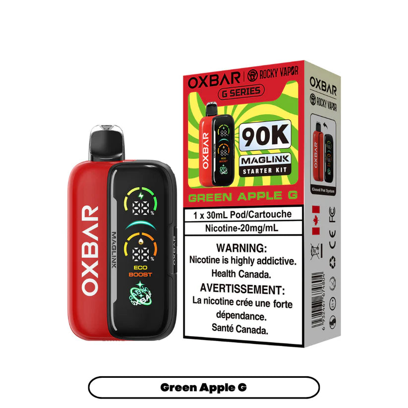 Rocky Vapor Oxbar Maglink-Green Apple G 90k {Starter Kit}