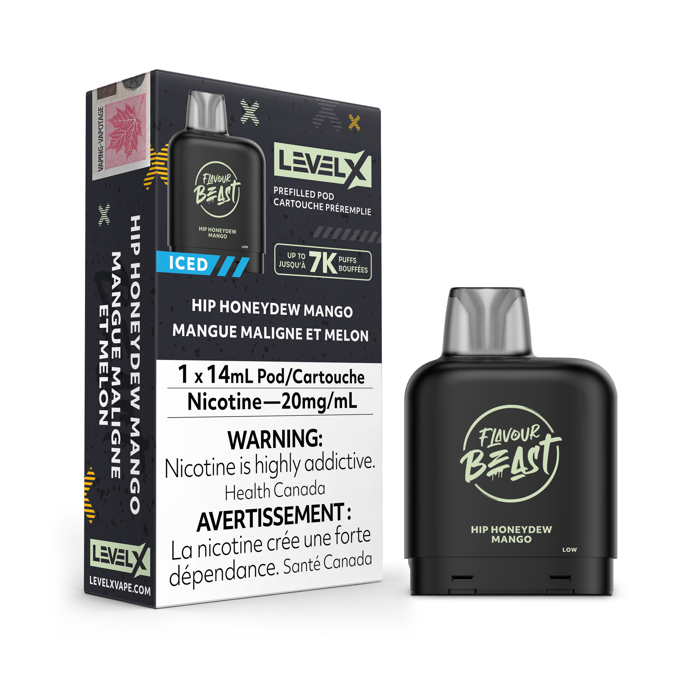 LEVEL X POD 14ML - HIP HONEYDEW MANGO ICED