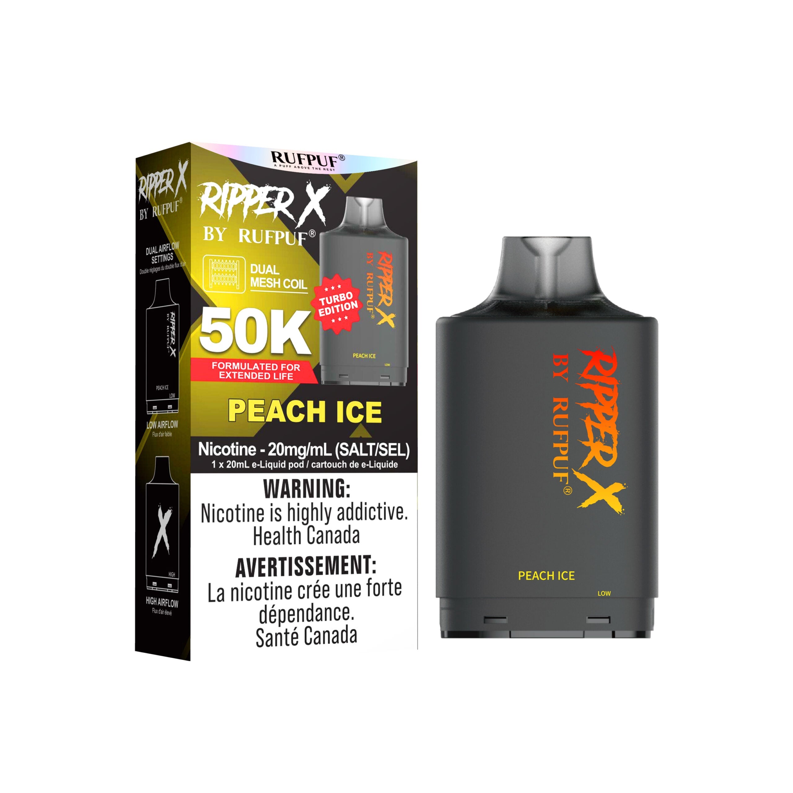 Ripper x 50k Disposable Pod-Peach Ice