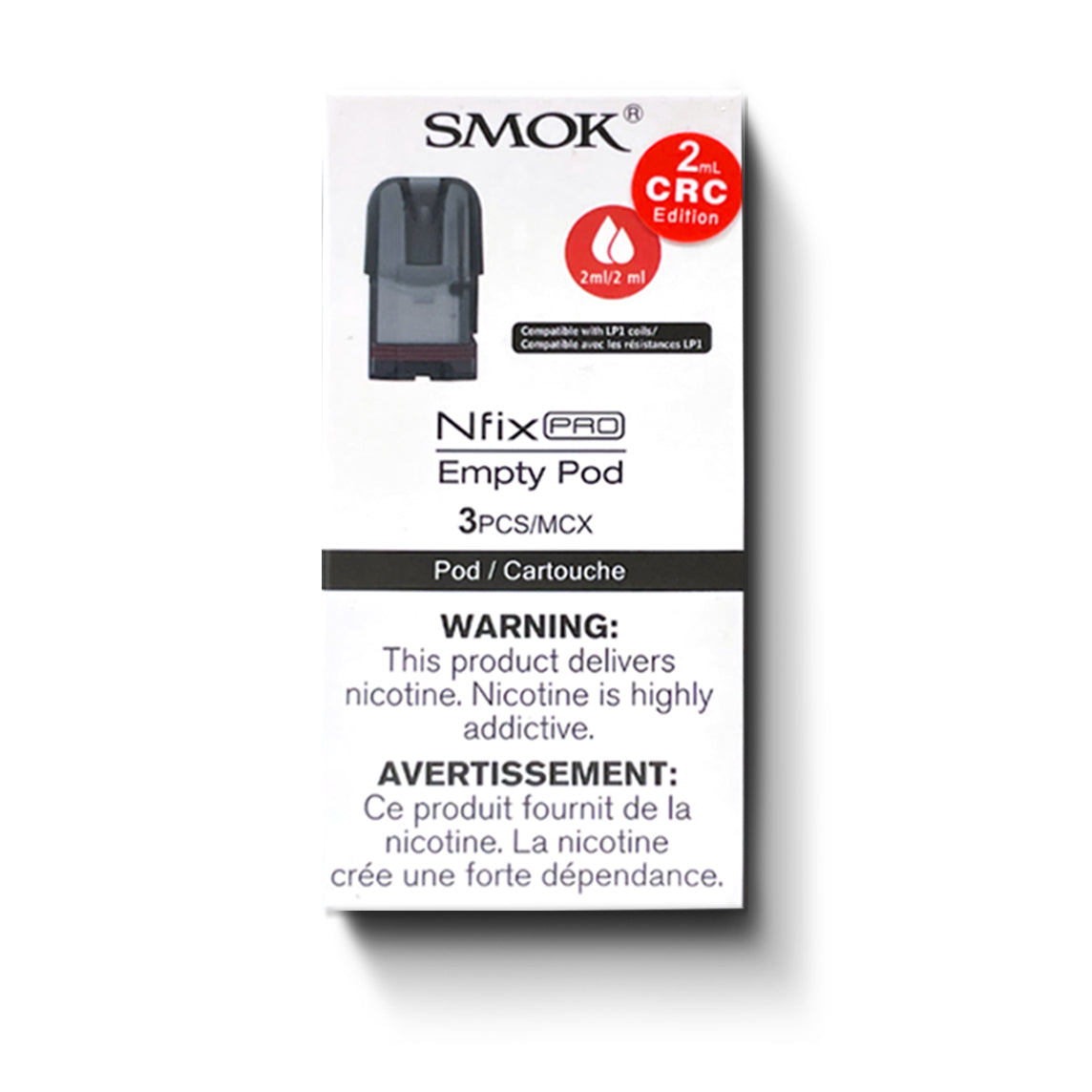 POD DE REMPLACEMENT VIDE SMOK NFIX PRO (PAQUET DE 3) | Boutique de vapotage canadienne en ligne