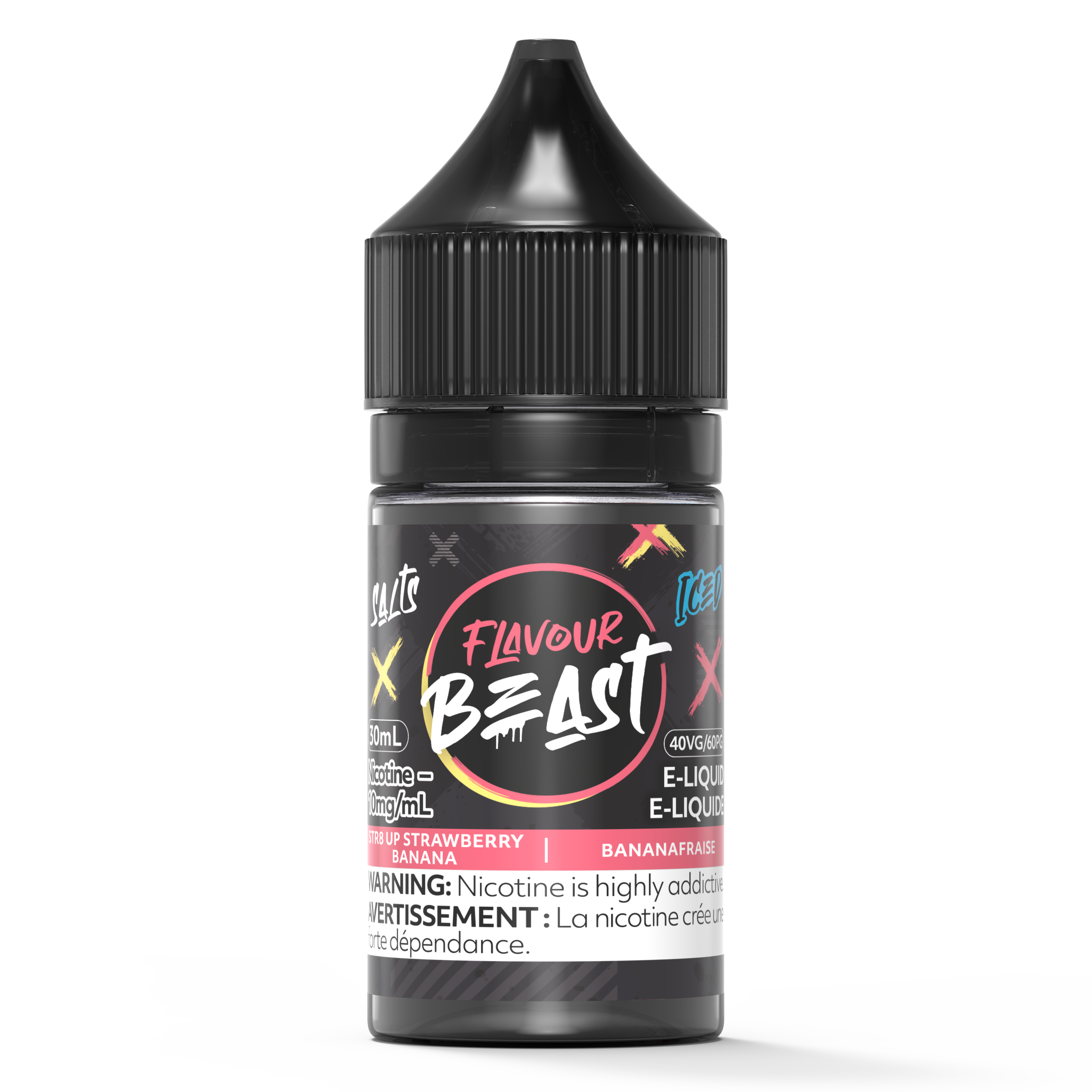 STR8 UP STRAWBERRY BANANA ICED - FLAVOUR BEAST SALT 30ML