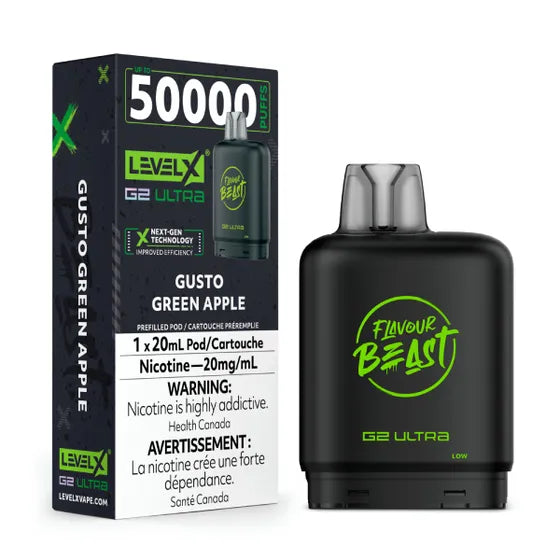 Level X Flavour Beast Chuggin' G2 Ultra -Gusto Green Apple