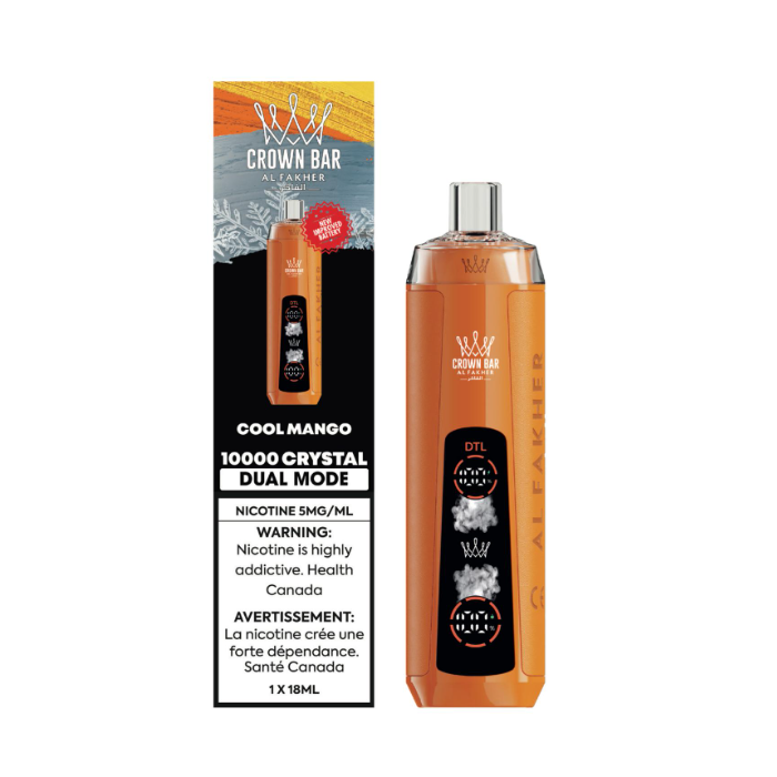 Al Fakher Crown Bar Crystal 10k - Cool Mango