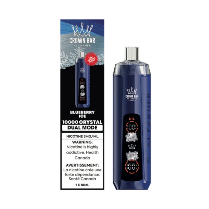 Al Fakher Crown Bar Crystal 10k - Blueberry Ice
