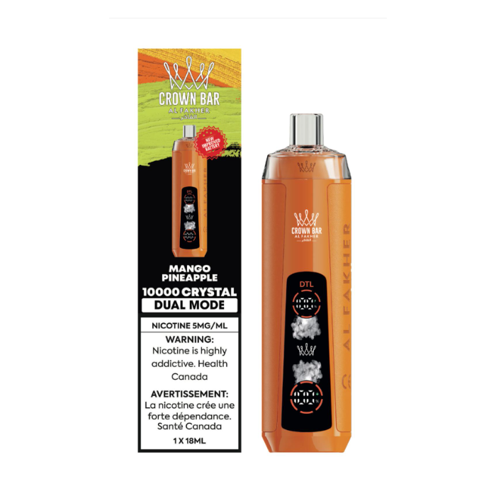Al Fakher Crown Bar Crystal 10k - Mango Pineapple