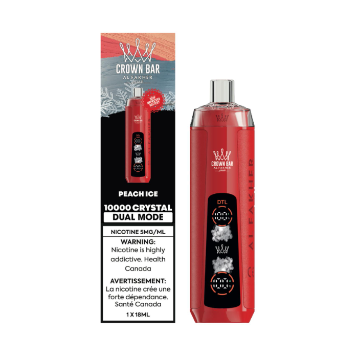 Al Fakher Crown Bar Crystal 10k - Peach Ice