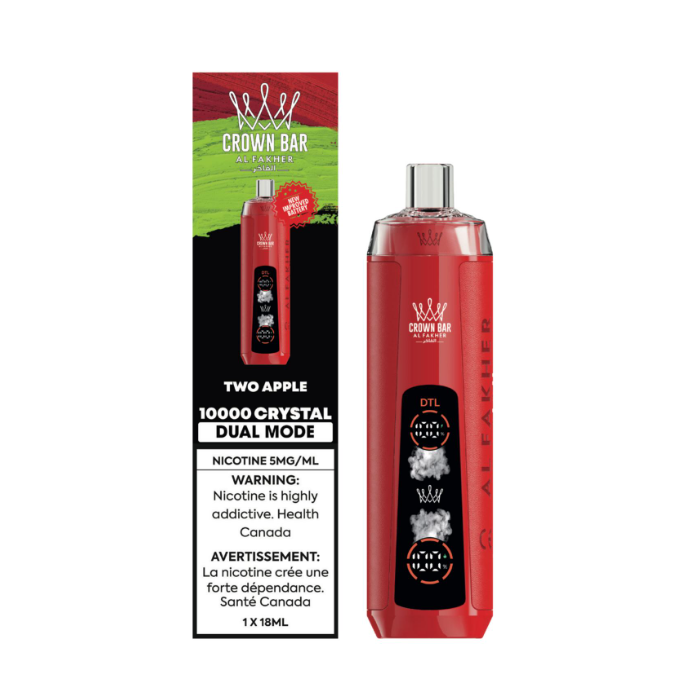 Al Fakher Crown Bar Crystal 10k - Two Apple