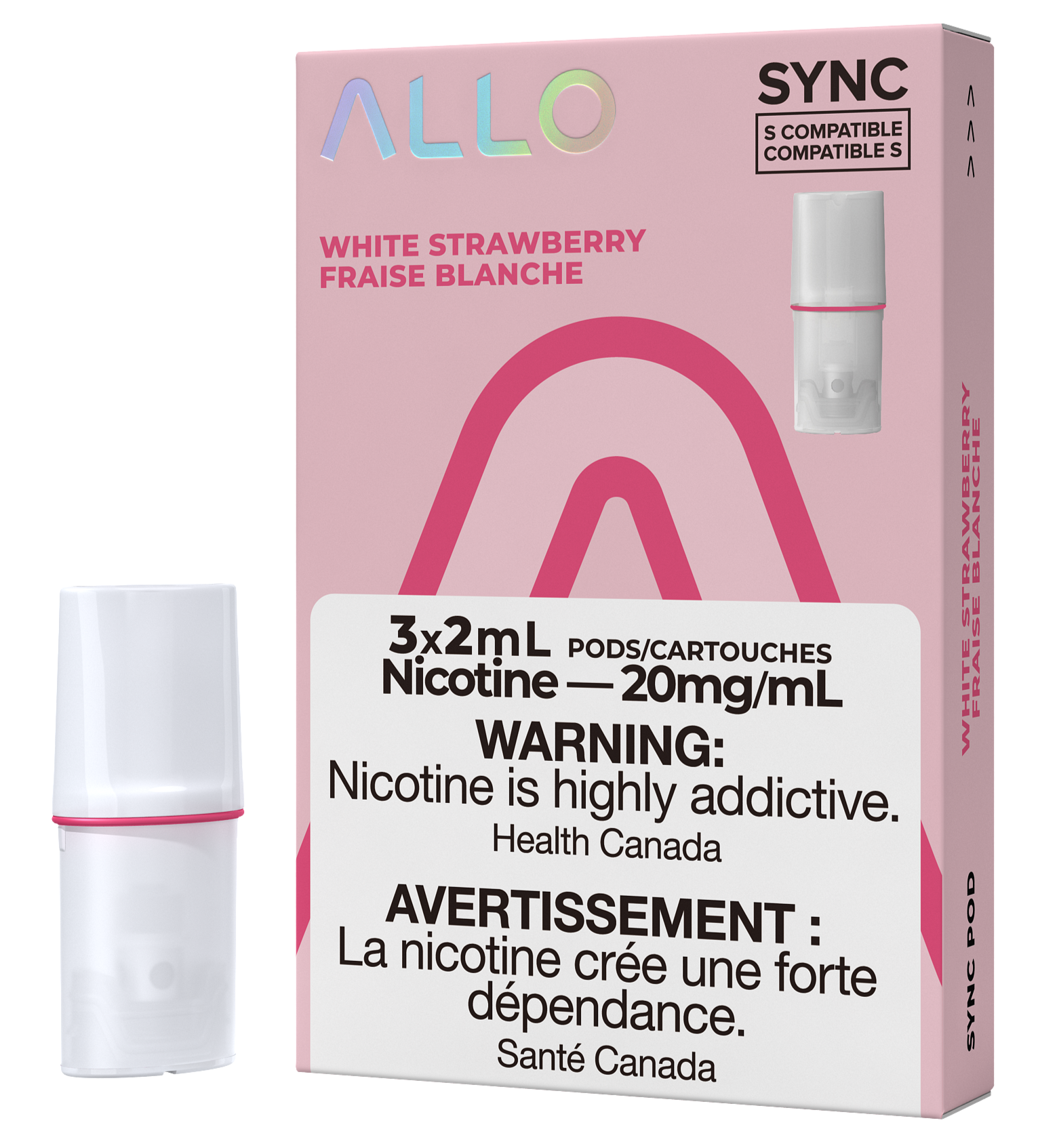 ALLO SYNC POD PACK - WHITE STRAWBERRY