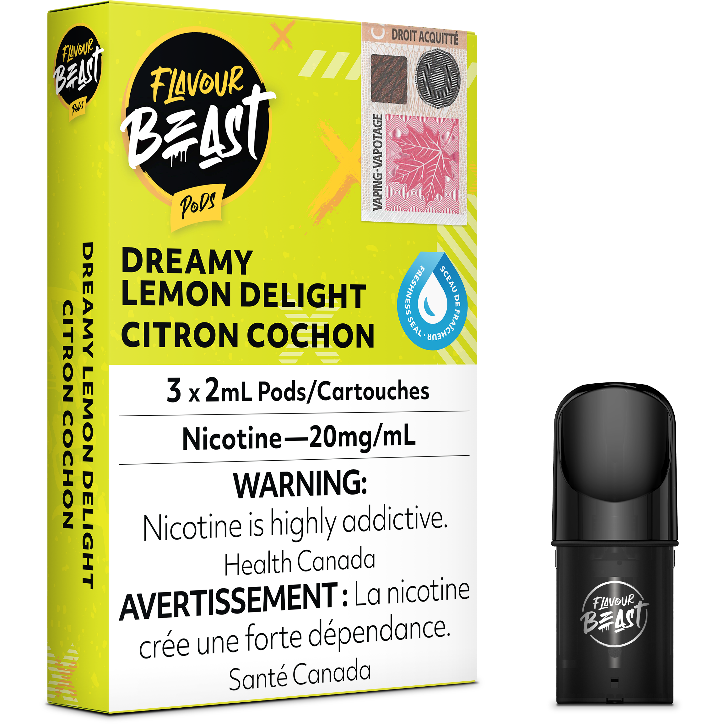 FLAVOUR BEAST POD PACK - DREAMY LEMON DELIGHT *NEW*