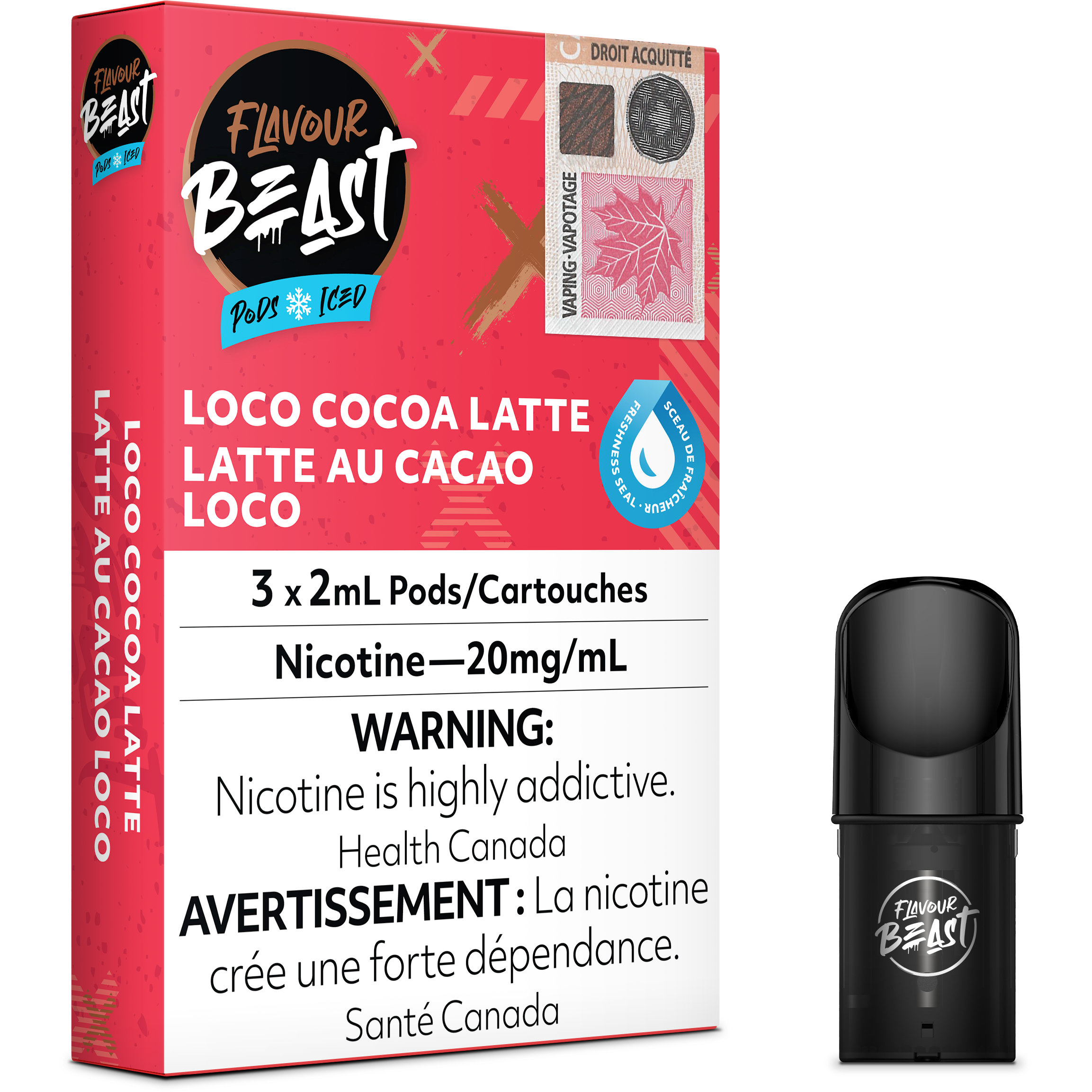 FLAVOUR BEAST POD PACK - LOCO COCAO L. ICED *NEW*