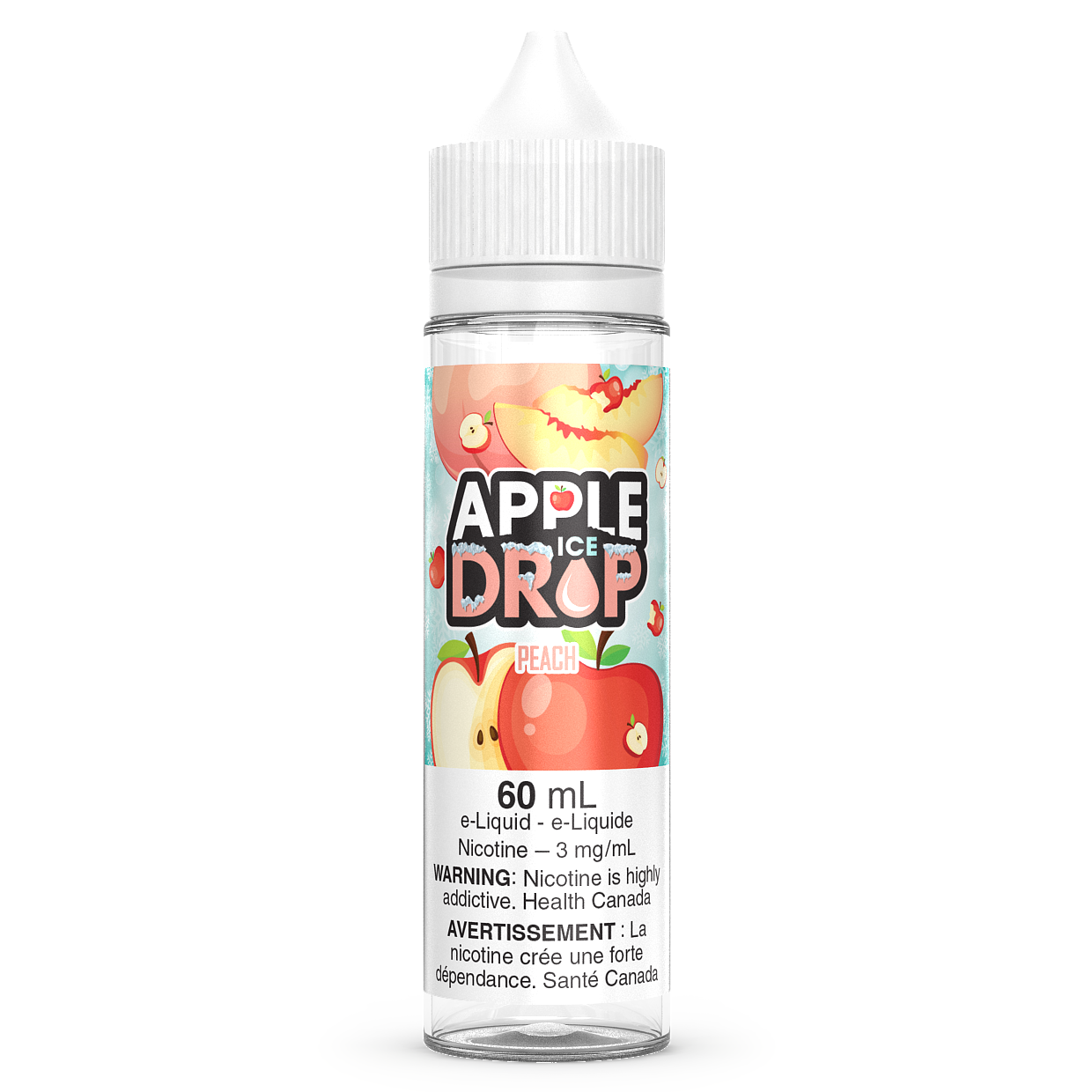 PEACH ICED - APPLE DROP ICE 60ML FREEBASE | Online Canadian Vape Shop