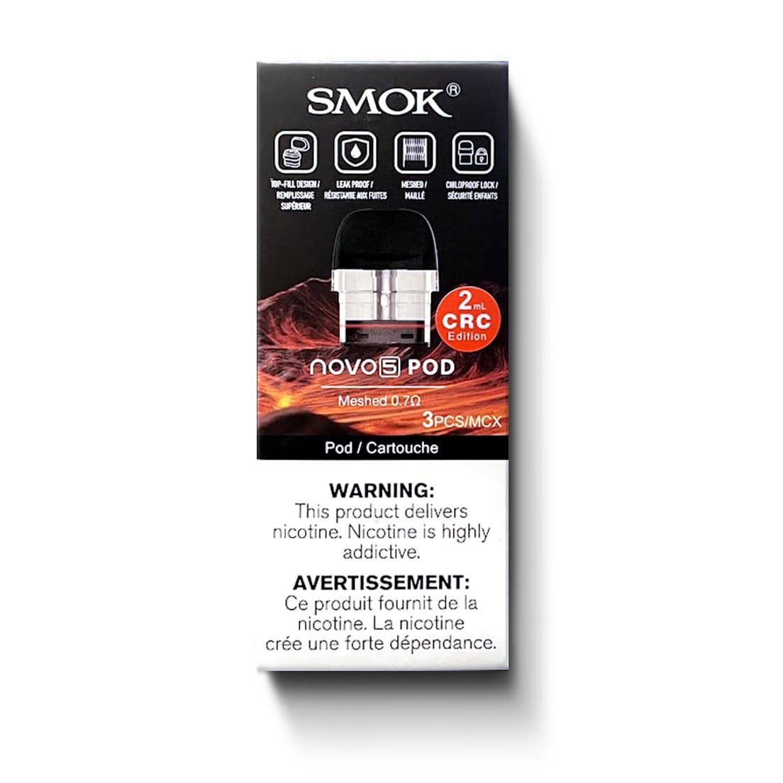 SMOK NOVO 5 PODS DE REMPLACEMENT (PAQUET DE 3) | Boutique de vapotage canadienne en ligne