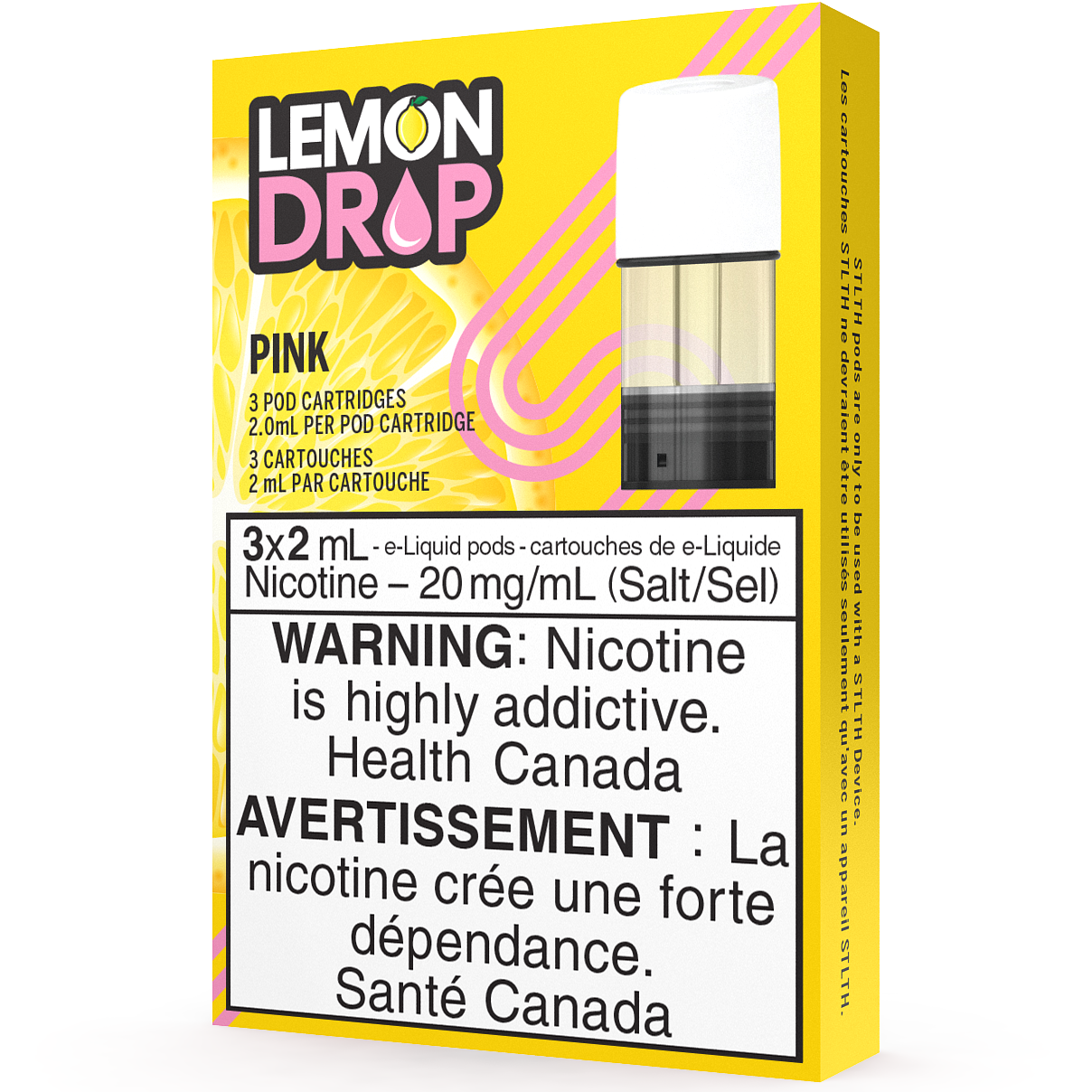 STLTH POD PACK GOUTTE DE CITRON - ROSE