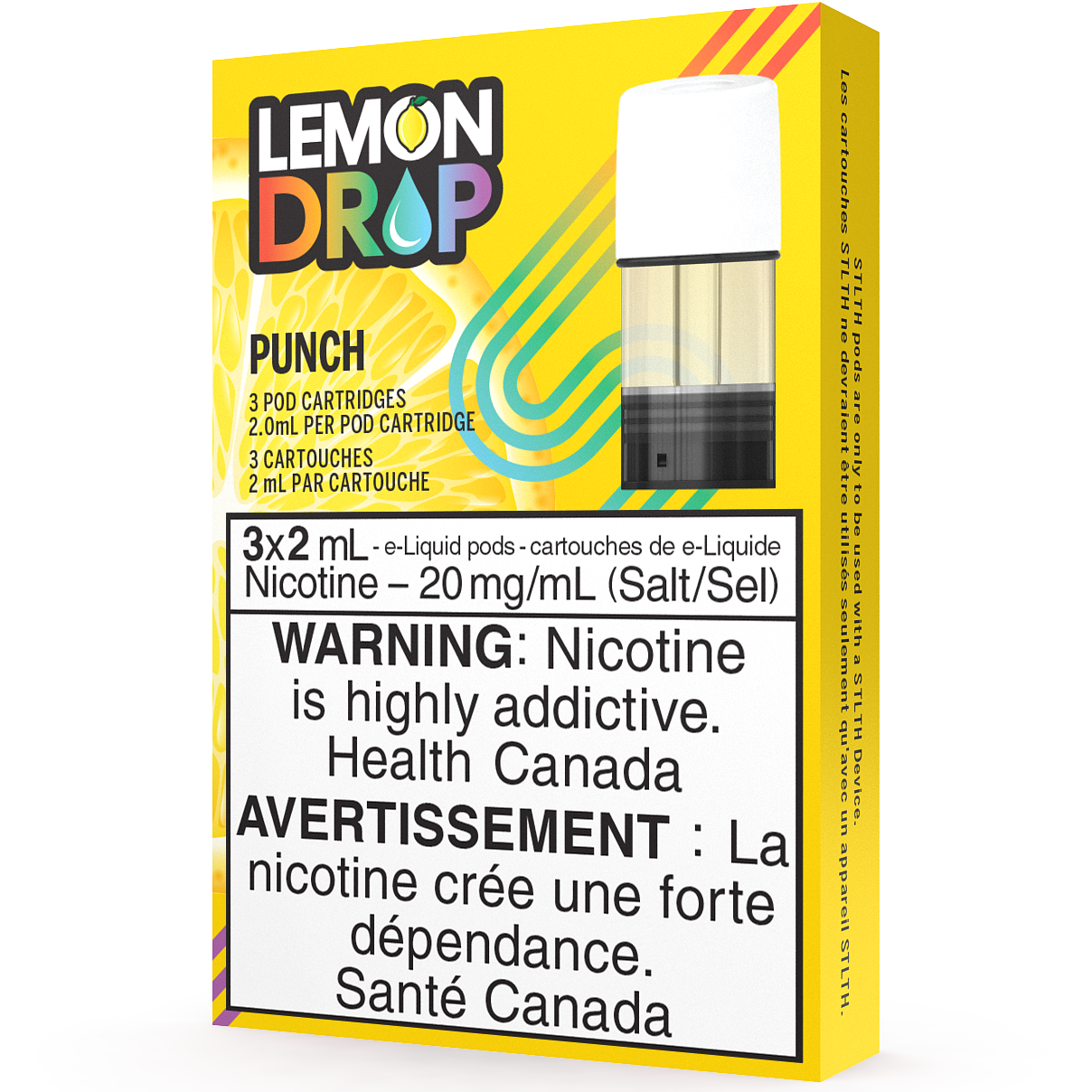 STLTH POD PACK GOUTTE DE CITRON - PUNCH