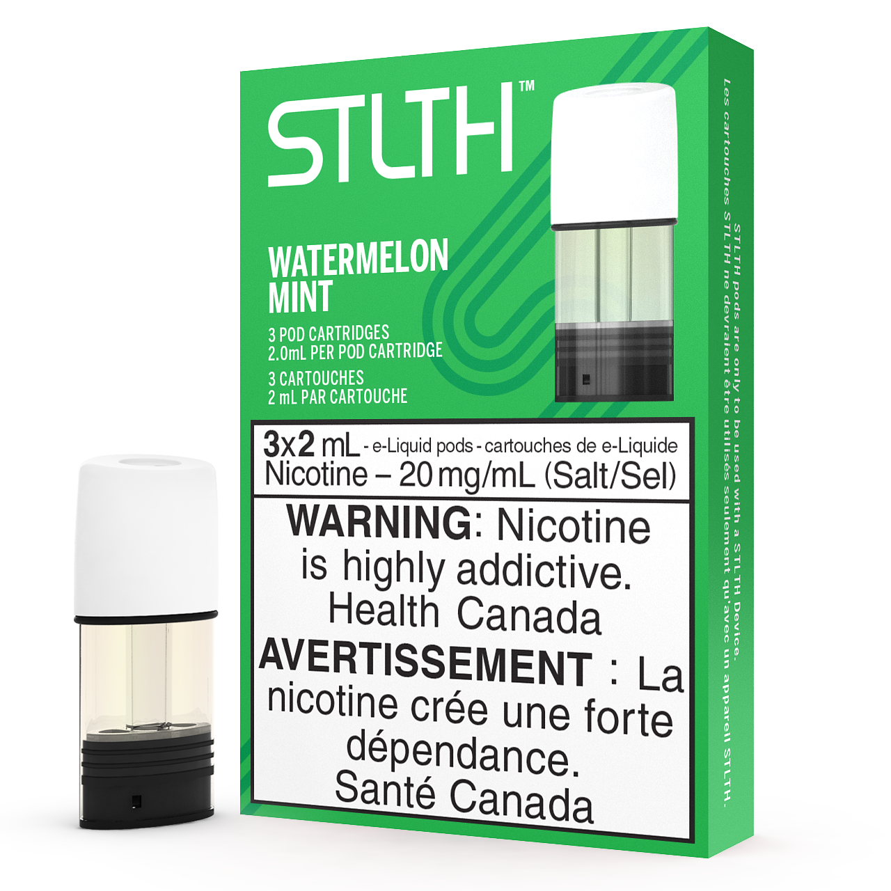 PACK STLTH POD - MENTHE Pastèque