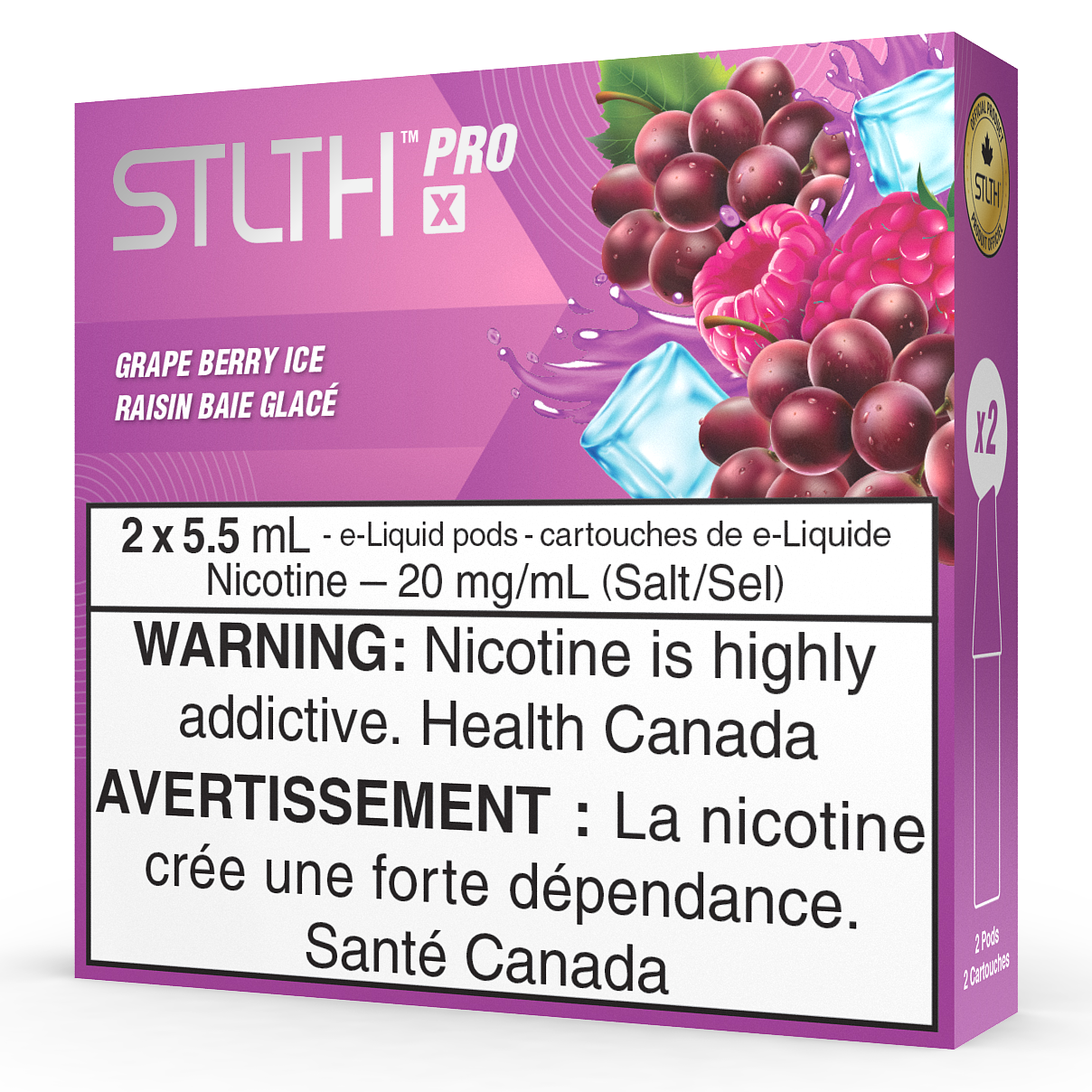 STLTH PRO X POD PACK - GRAPE BERRY ICE