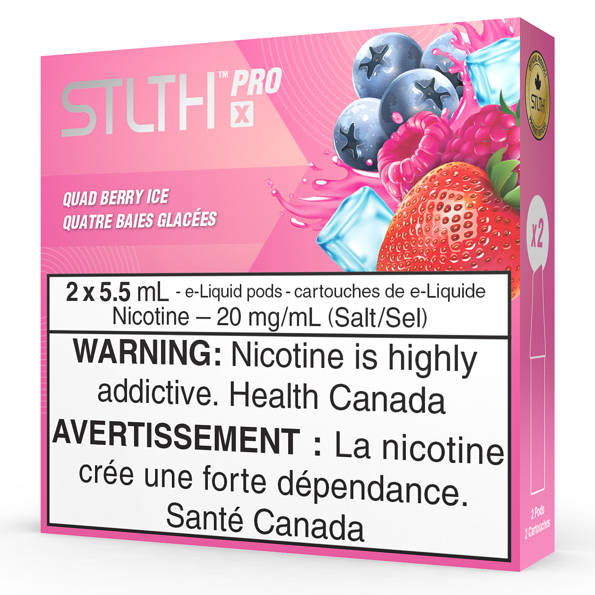 STLTH PRO X POD PACK - QUAD BERRY ICE