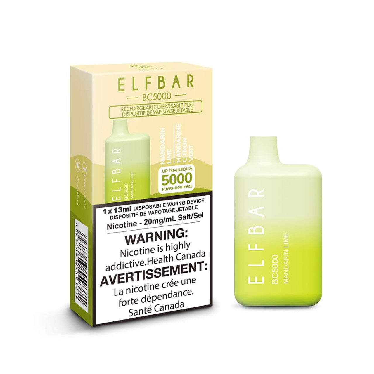 ELF Bar Rechargeable Disposable Vape BC5000 Puff Elfbar.