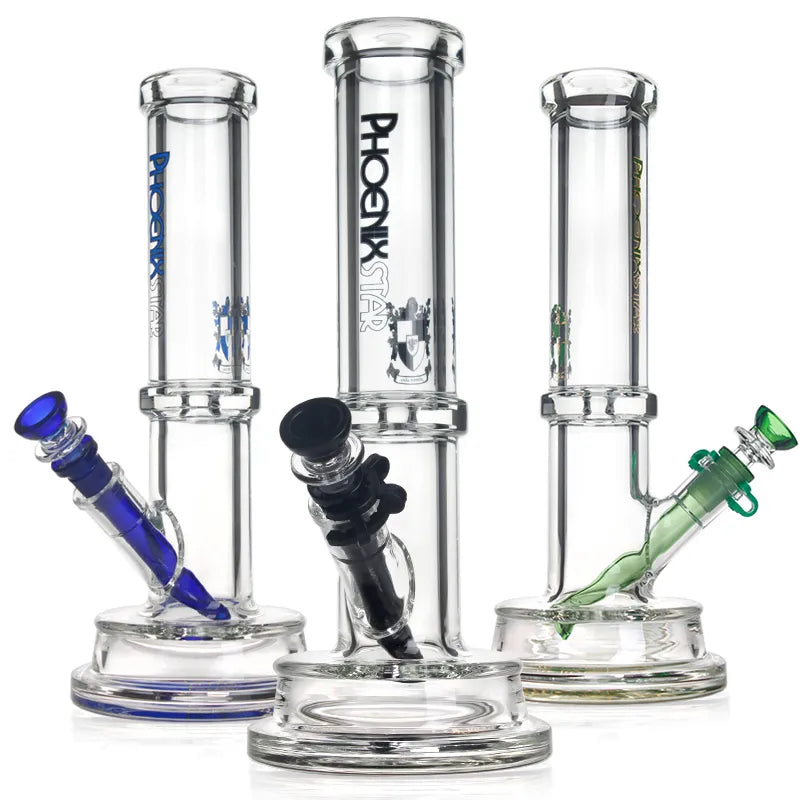 7mm Tube Bong with Thick Base 12 Inch