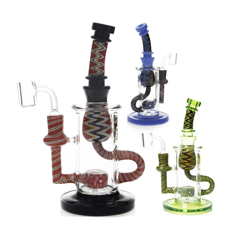 8.6 Inch Klein Recycler Dab Rig with Honeycomb jet Perc