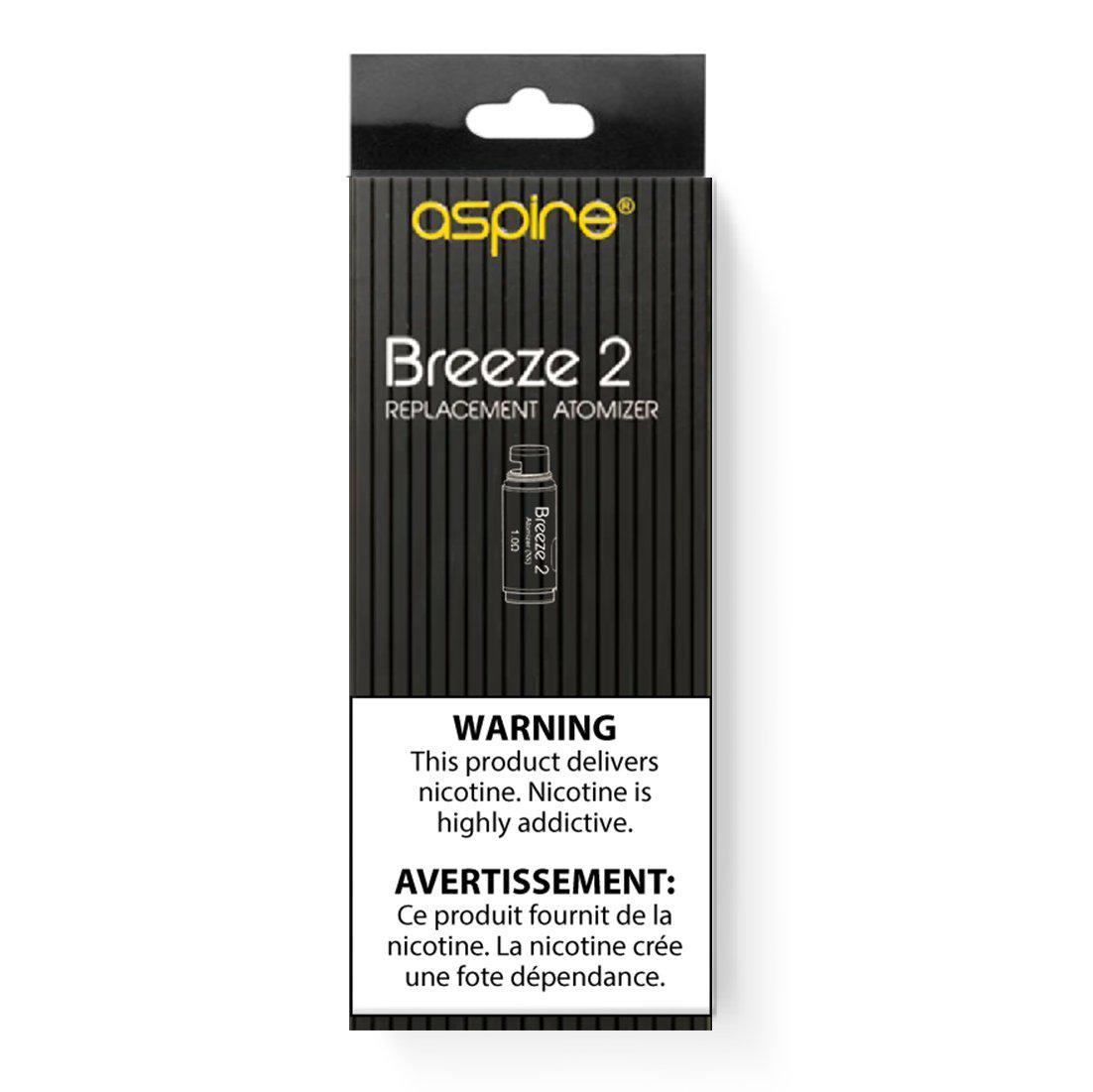 ASPIRE BREEZE 2 BOBINES DE REMPLACEMENT (PAQUET DE 5) *