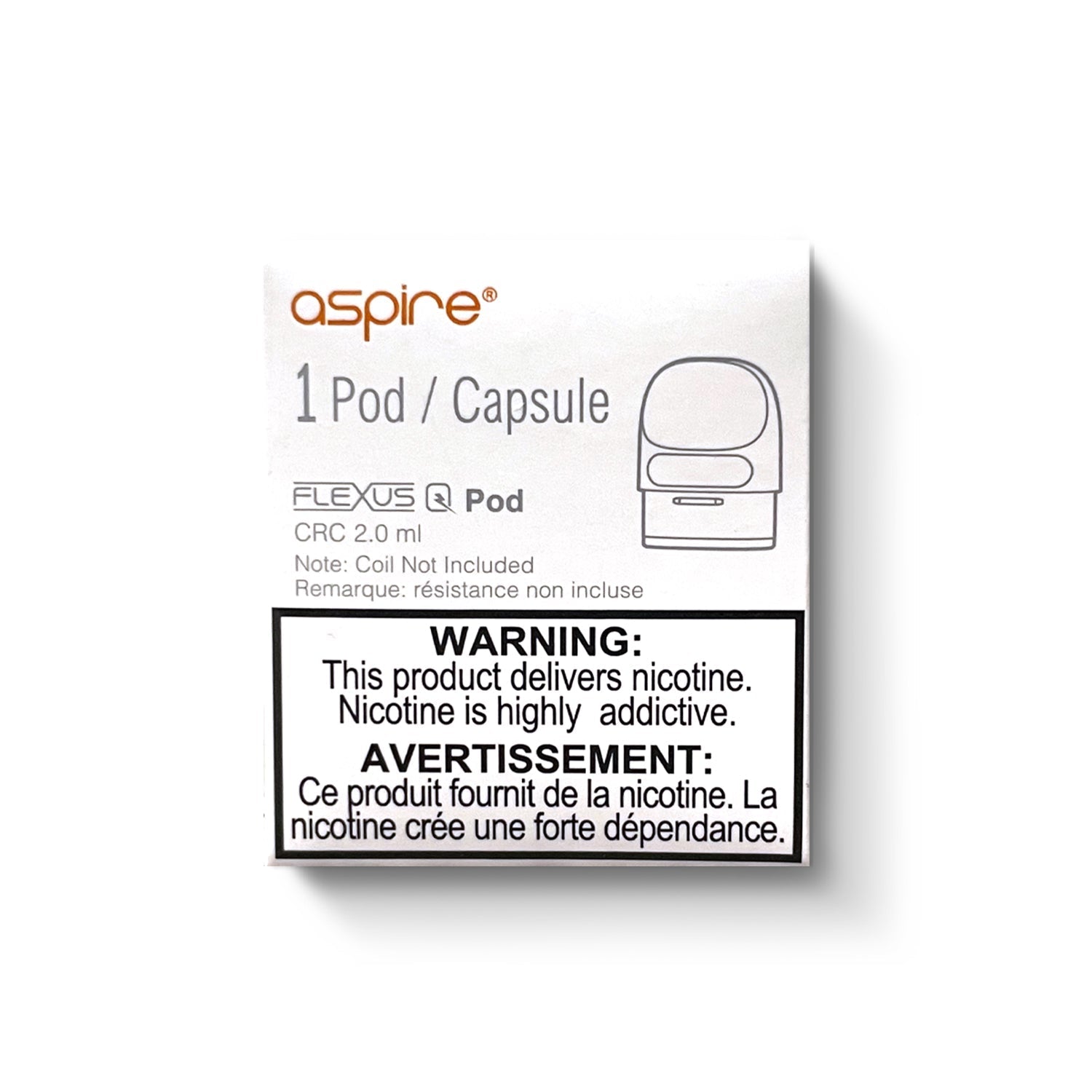 ASPIRE FLEXUS Q EMPTY REPLACEMENT POD (1 PACK)