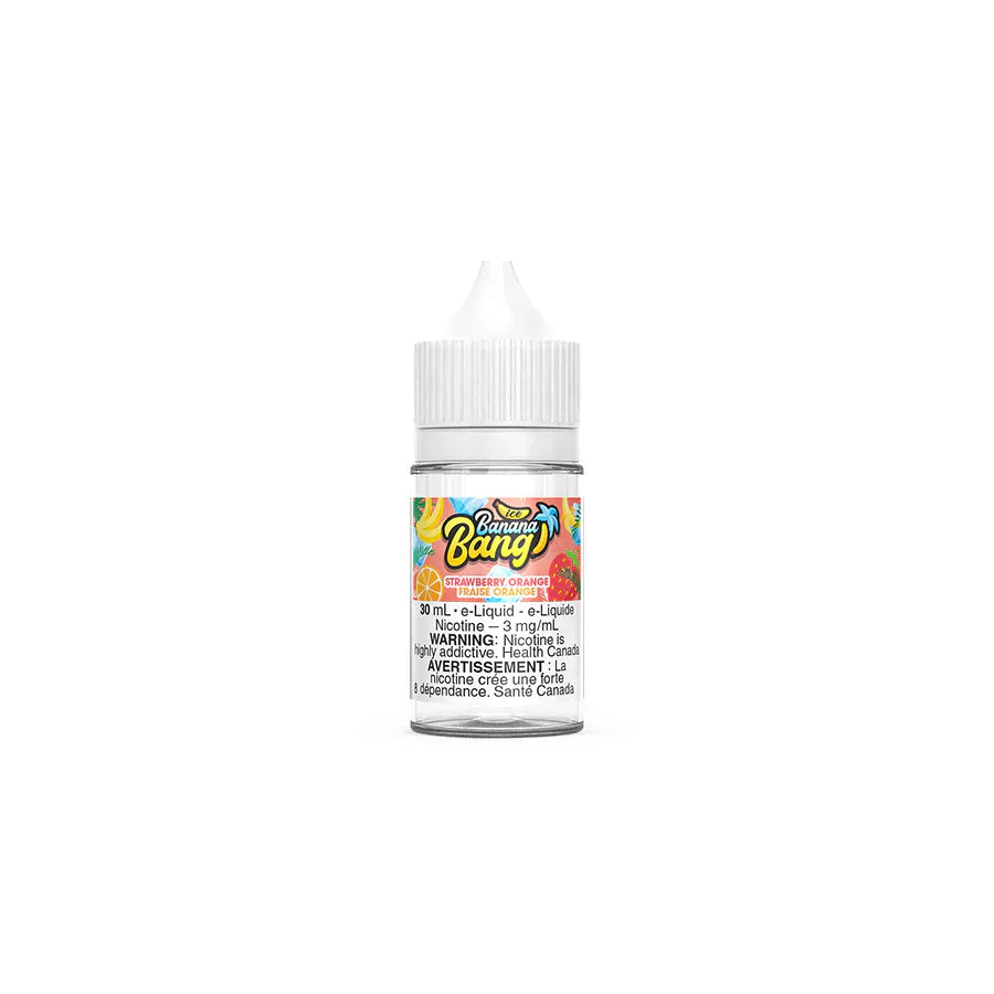 STRAWBERRY ORANGE BY BANANA BANG ICE 30ML FREEBASE