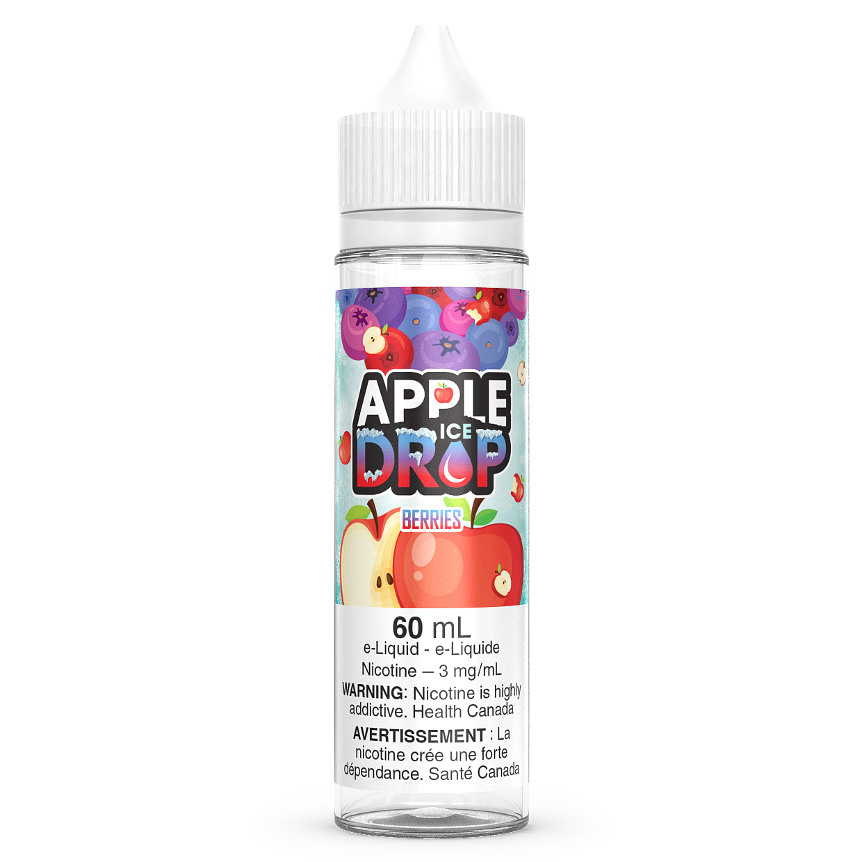 BERRIES - APPLE DROP ICE 60ML FREEBASE