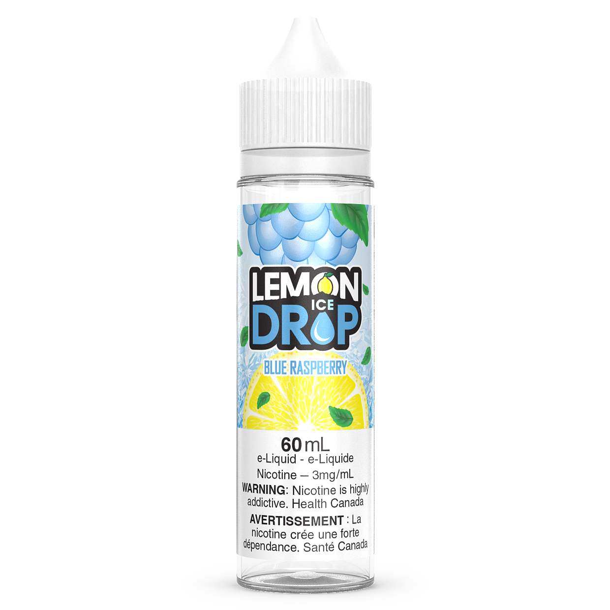 BLUE RASPBERRY ICE - LEMON DROP ICE 60ML FREEBASE