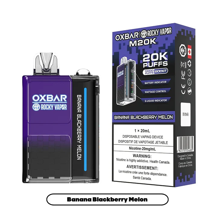 Rocky Vapor Oxbar M20K - Banana Blackberry Melon