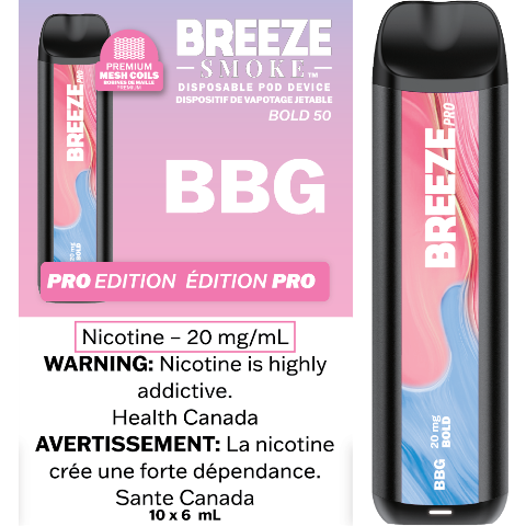 BREEZE PRO DISPOSABLE 2000 PUFF VAPE.