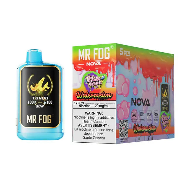Watermelon Bubble Gang Mr Fog Nova Upto 36000 Puffs Disposable Vape