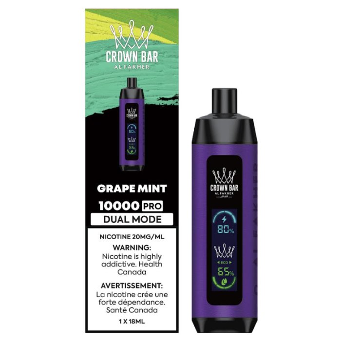 Al Fakher Crown Bar 10k -Grape Mint
