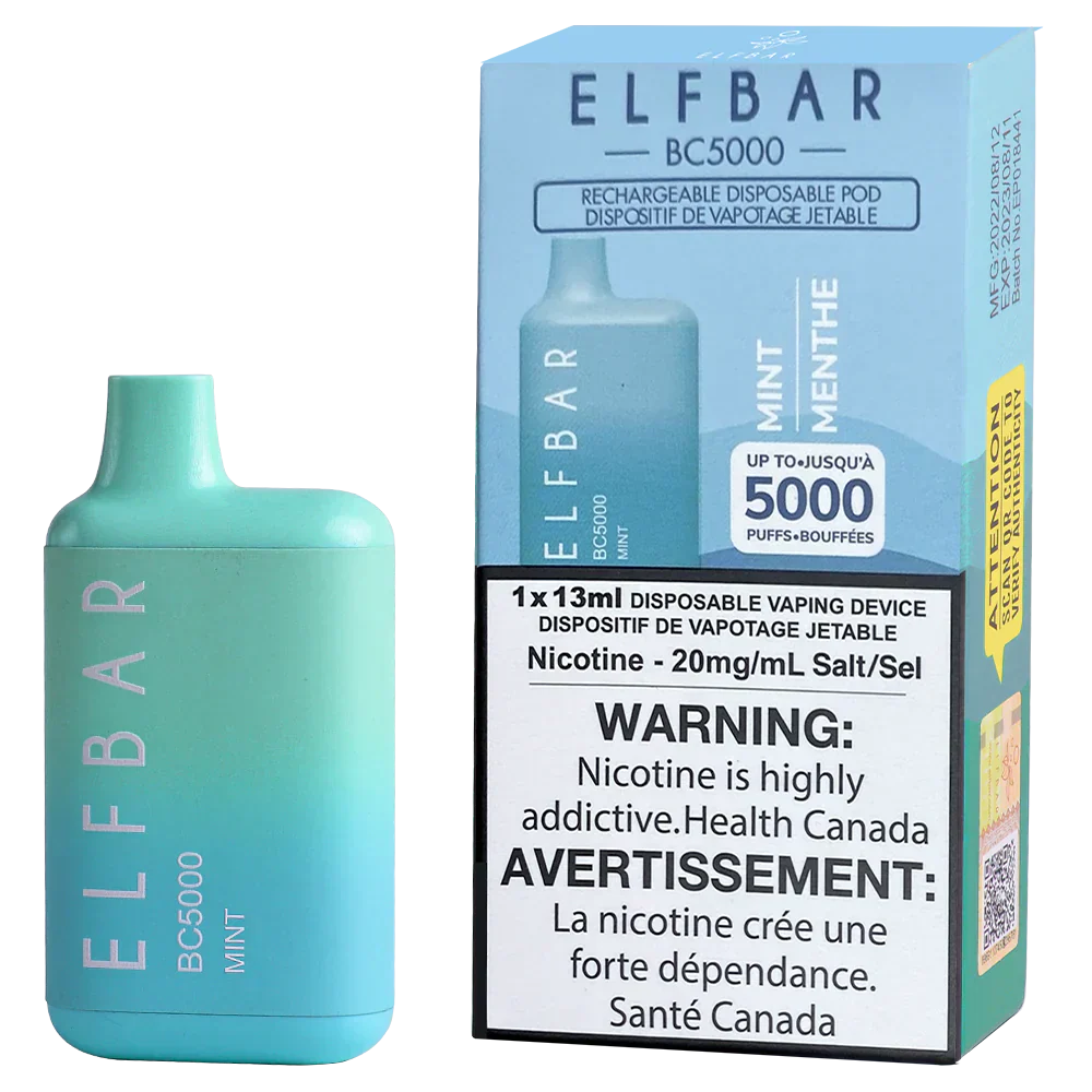 ELF Bar Rechargeable Disposable Vape BC5000 Puff Elfbar.