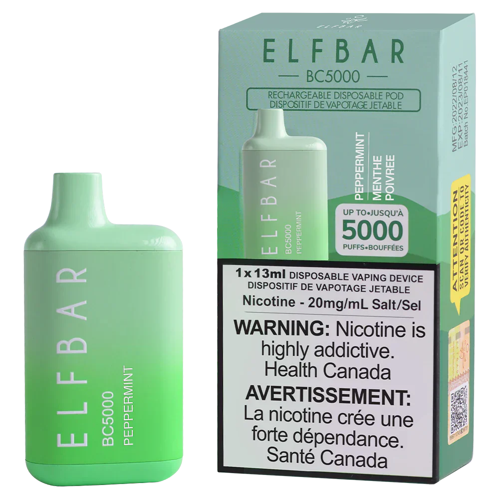 ELF Bar Rechargeable Disposable Vape BC5000 Puff Elfbar.