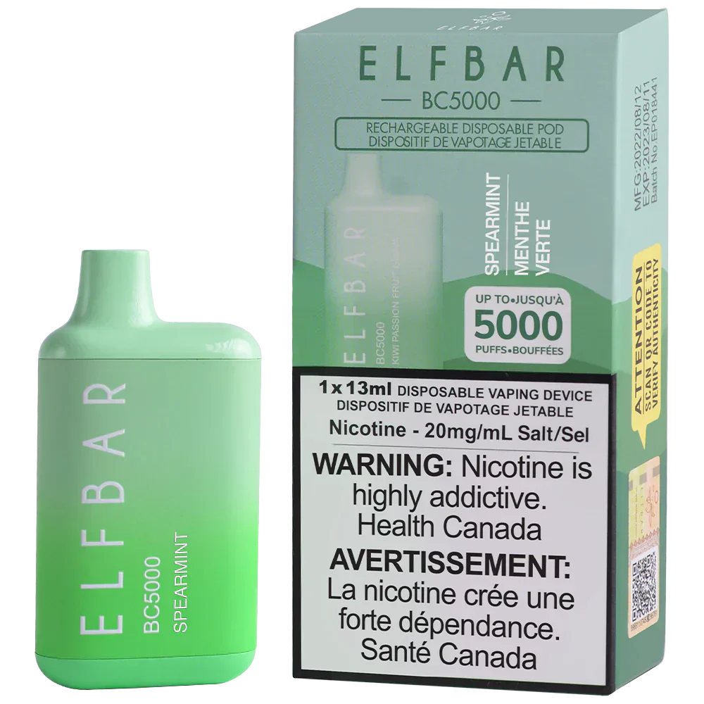 ELF Bar Rechargeable Disposable Vape BC5000 Puff Elfbar.