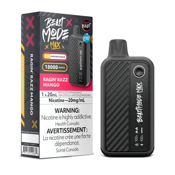 Flavour Beast Beast Mode Max 18K Disposable - Ragin' Razz Mango