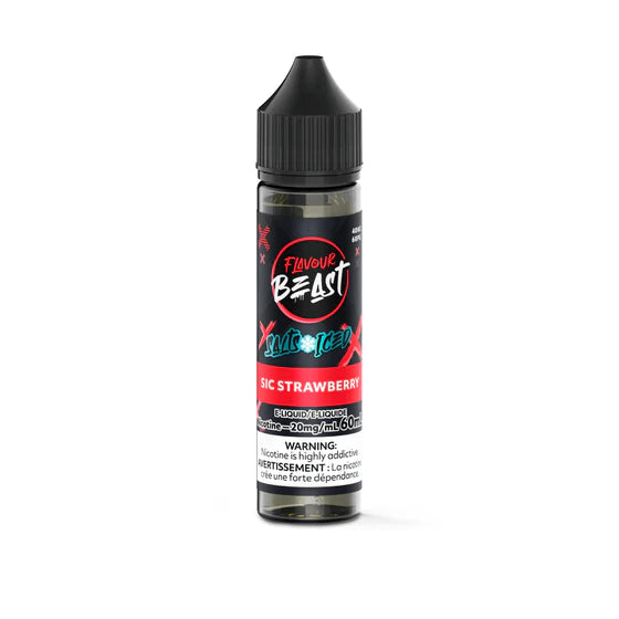 Flavour Beast E-Liquid - Sic Strawberry (ICED) 20mg/60mL