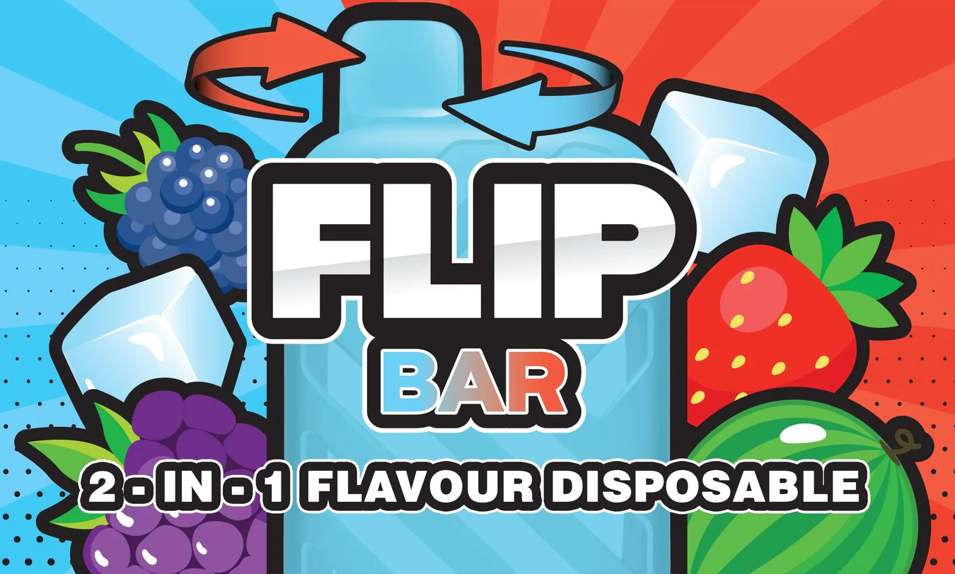 FLIP BAR DISPOSABLE 2-IN-1 9000 PUFF RECHARGEABLE.