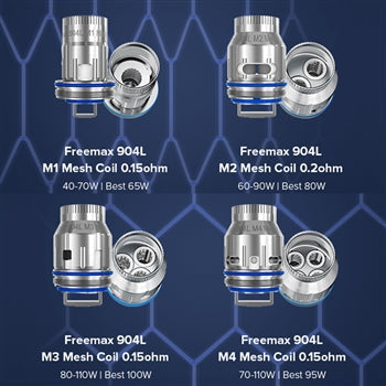 Freemax 904L M Mesh Coil for M Pro 2, Mesh Pro, Fireluke & Fireluke Pro Tank 3pcs.