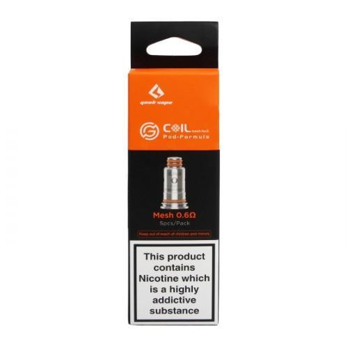 GEEKVAPE AEGIS POD REPLACEMENT COILS (5 PACK) | G.COIL POD FORMULA *