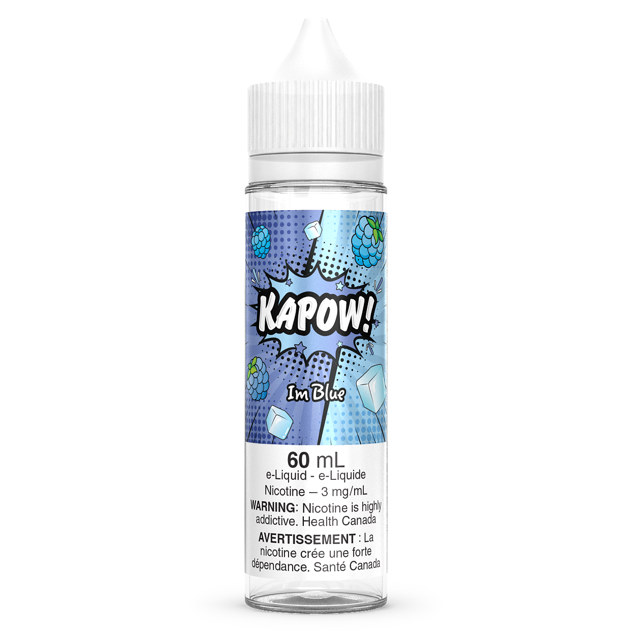 IM BLUE - KAPOW 60ML FREEBASE