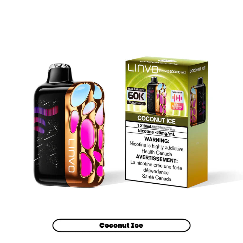 Linvo Rave 60000 Pro disposable vape - Coconut Ice
