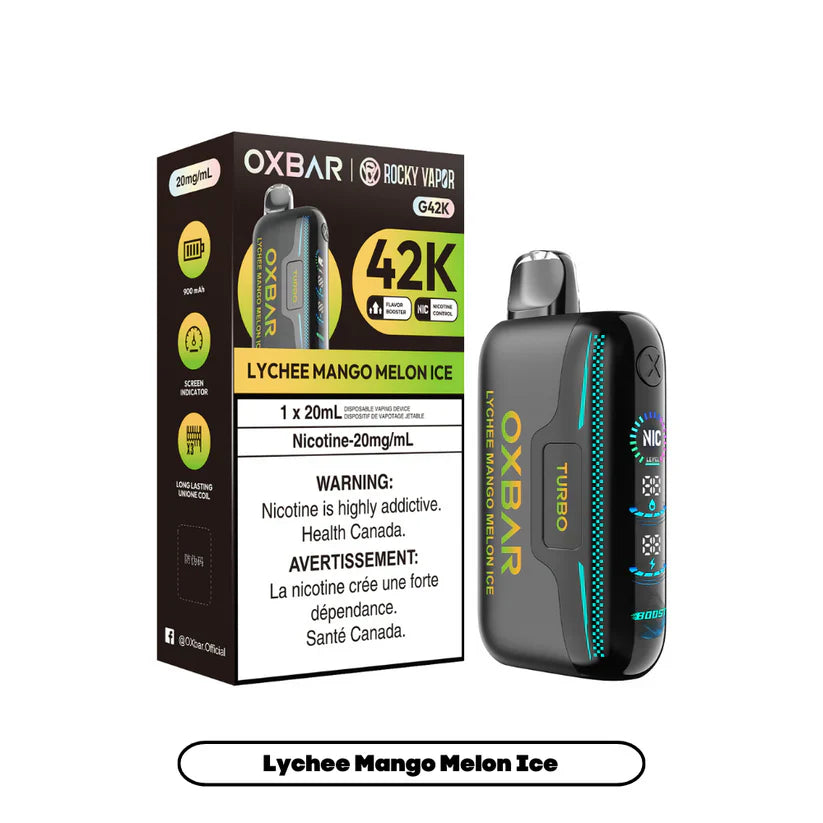Oxbar 42K Puffs - Lychee Mango Melon Ice