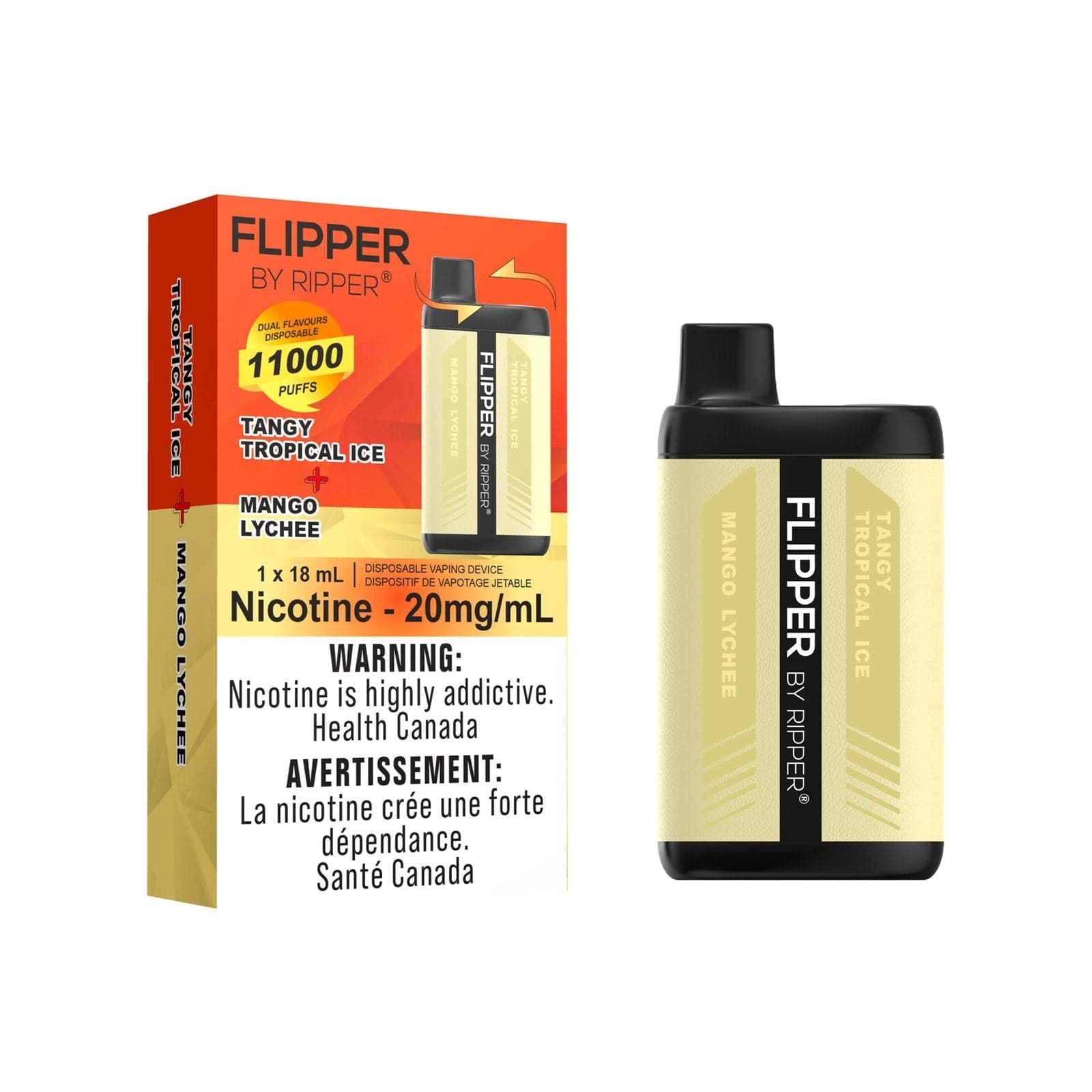 Gcore Flipper 11000 Puff Rechargeable Disposable Vape.